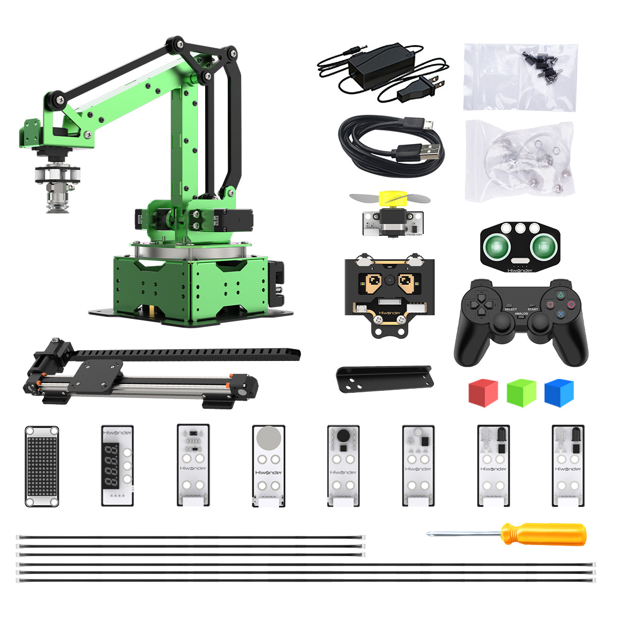 Hiwonder MaxArm Open Source Robot Arm Powered by ESP32 Support Python and Arduino Programming Inverse Kinematics Learning Hiwonder MaxArm Open Source Robot Arm Powered by ESP32 Support Python and Arduino Programming Inverse Kinematics Learning